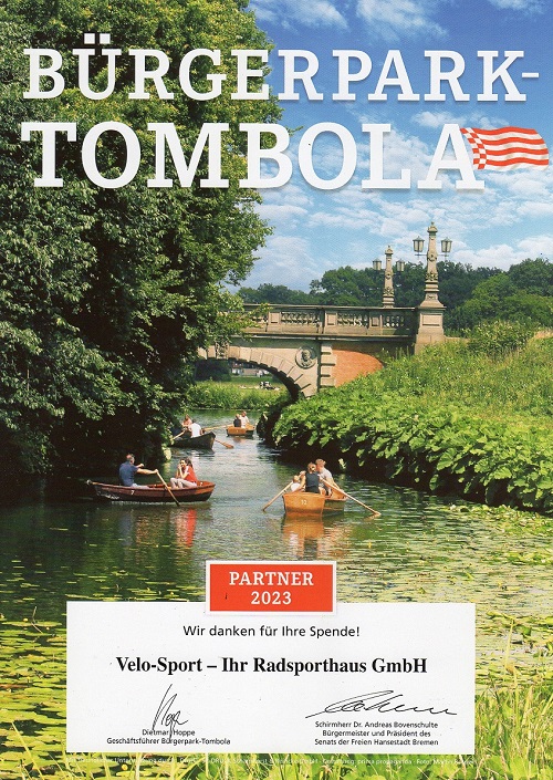 Bürgerpark-Tombola 2023 | Velo Sport Bremen der Rad Sport Spezialist